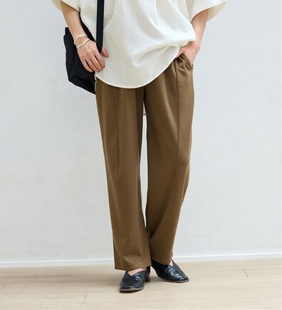 BELLUNA（ベルーナ）の「シュッと体型カバー！ワイドテーパード美脚パンツ（フルレングスパンツ）」