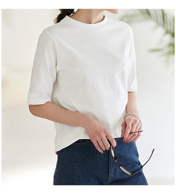 BELLUNA（ベルーナ）の「綿１００％抗菌防臭汗ジミ対策プルオーバー（カットソー）」｜詳細画像