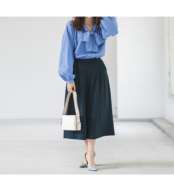 裏起毛ガウチョパンツ クロップド - ベルーナ【公式】