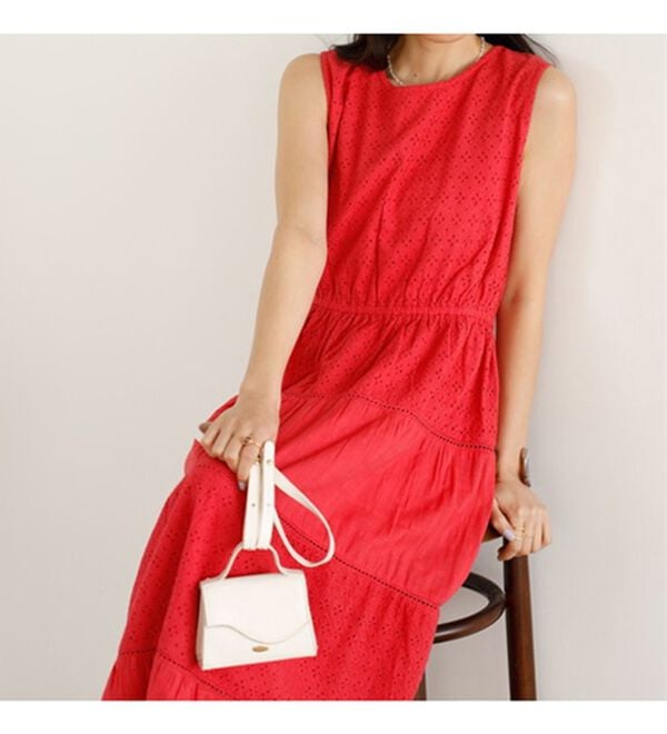 GeeRA（ジーラ）の「レース切替ティアードロングワンピ（ロングワンピース）」｜詳細画像