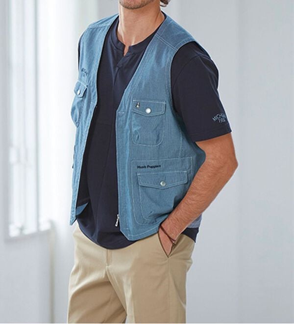 「＜ハッシュパピー＞マルチポケットベスト（メンズベスト）」｜詳細画像