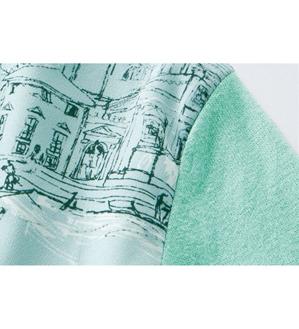 RANAN（ラナン）の「スカーフプリントニットカーディガン（ニットカーディガン）」｜詳細画像