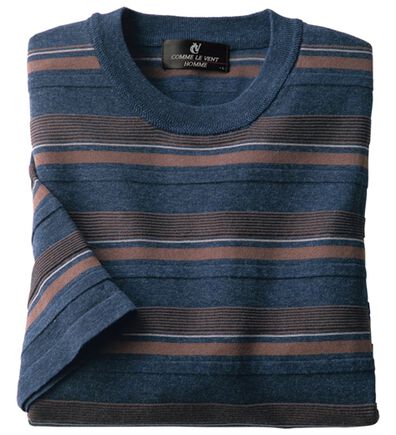 「＜コムルヴァン・オム＞洗える涼感ニットＴシャツ（メンズニット・セーター）」