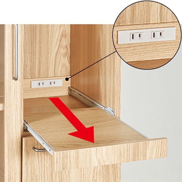 キッチンなんでも収納庫 ホワイト 組立品 キッチンなんでも収納庫 - ベルーナ【公式】