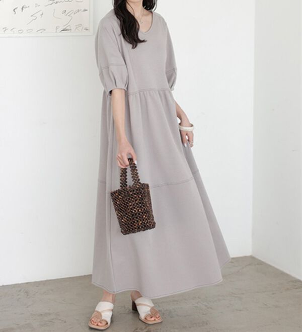 GeeRA（ジーラ）の「前後２ＷＡＹランタンスリーブワンピース（その他ワンピース）」｜詳細画像