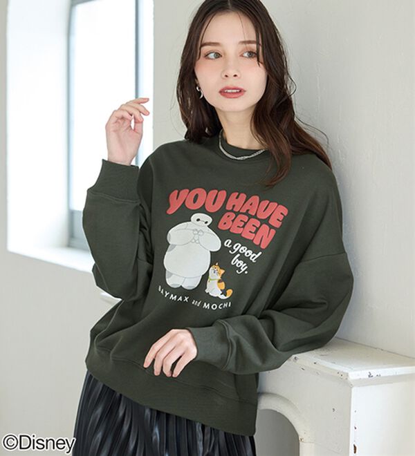 BELLUNA（ベルーナ）の「＜Ｄｉｓｎｅｙ＞【ベイマックス】部分発泡プリント裏毛ゆったりトレーナー（トレーナー・スウェット）」｜詳細画像