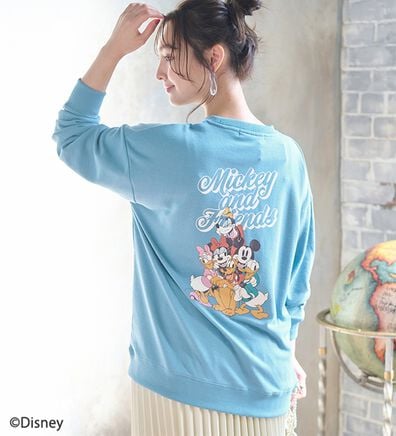 BELLUNA（ベルーナ）の「＜Ｄｉｓｎｅｙ＞【ミッキー＆フレンズ】バックプリントトレーナー（トレーナー・スウェット）」