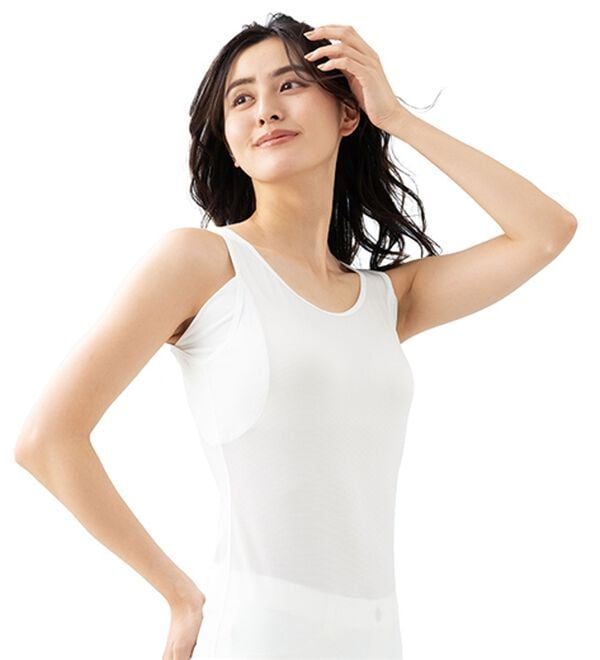 LAVIENNE（ラヴィエンヌ）の「さらりラボ！冷たい！タンクトップ（肌着・インナーウェア）」｜詳細画像
