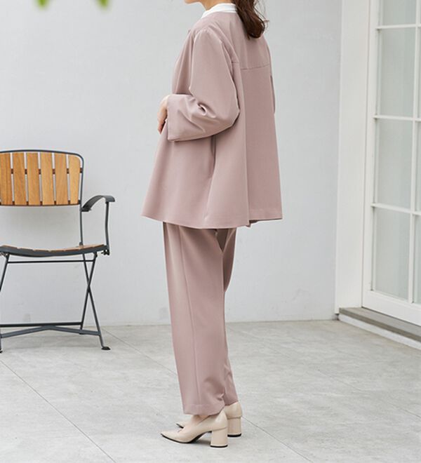RANAN（ラナン）の「＜２点セット＞洗える！ゆるっとジャケット今どきパンツスーツ（パンツスーツ）」｜詳細画像