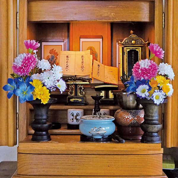 「お墓・仏壇用　お供え花　２本組（仏壇・仏具）」｜詳細画像