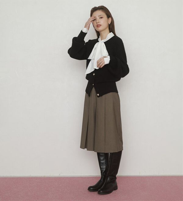 Pierrot（ピエロ）の「選べる柄２ｗａｙリボンブラウス（ブラウス）」｜詳細画像