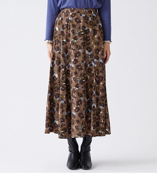 BELLUNA（ベルーナ）の「着映えプリントフレアスカート（ロングスカート）」｜詳細画像