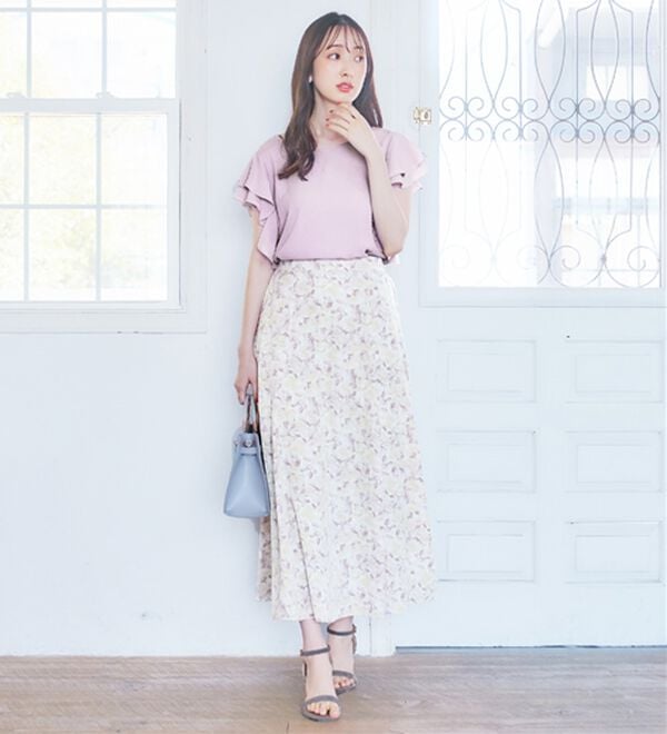 alotta（アロッタ）の「楊柳シフォン袖フリルブラウス（ブラウス）」｜詳細画像