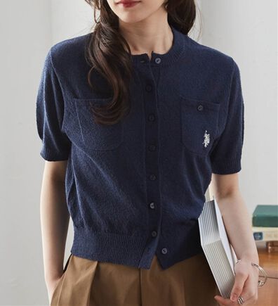 RANAN（ラナン）の「＜U.S.POLO ASSN.＞ コンパクトニットカーデ（ニットカーディガン）」