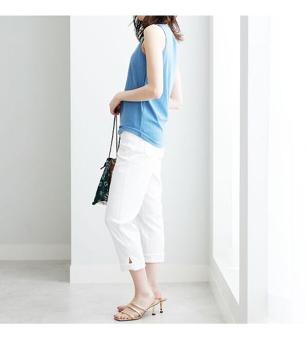 BELLUNA（ベルーナ）の「テレコ素材タンクトップ（タンクトップ・キャミソール）」｜詳細画像