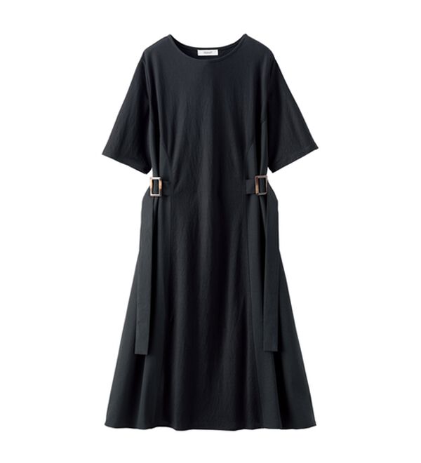 BELLUNA（ベルーナ）の「サイドバックル異素材切替ワンピース（その他ワンピース）」｜詳細画像