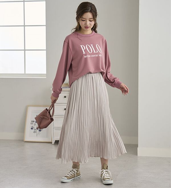 BELLUNA（ベルーナ）の「【ＰＯＬＯ　ＢＣＳ】ミニ裏毛素材デザイントップス（カットソー）」｜詳細画像