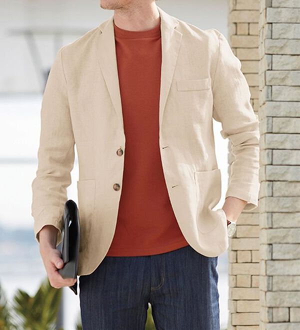 「こだわりデザインジャカードＴシャツ（メンズＴシャツ）」｜詳細画像