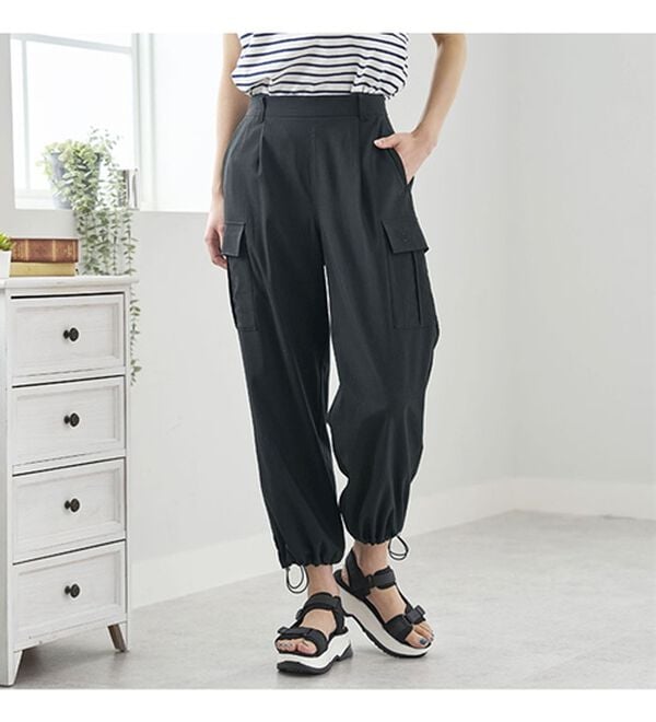 サラリ快適！ビンテージ調カーゴパンツ - ベルーナ【公式】