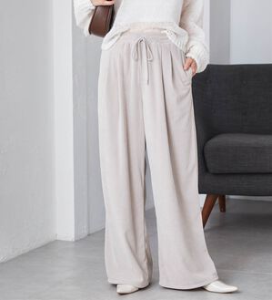 RANAN（ラナン）の「リブタックワイドイージーパンツ（その他パンツ）」｜詳細画像