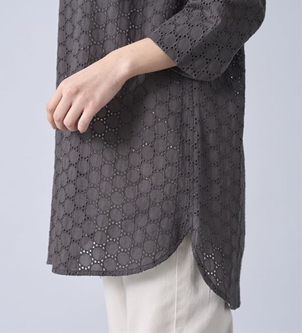 BELLUNA（ベルーナ）の「綿１００％サークルレース素材チュニック（チュニック）」｜詳細画像