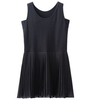 LAVIENNE（ラヴィエンヌ）の「裾魅せプリーツタンクトップ（肌着・インナーウェア）」｜ブラック