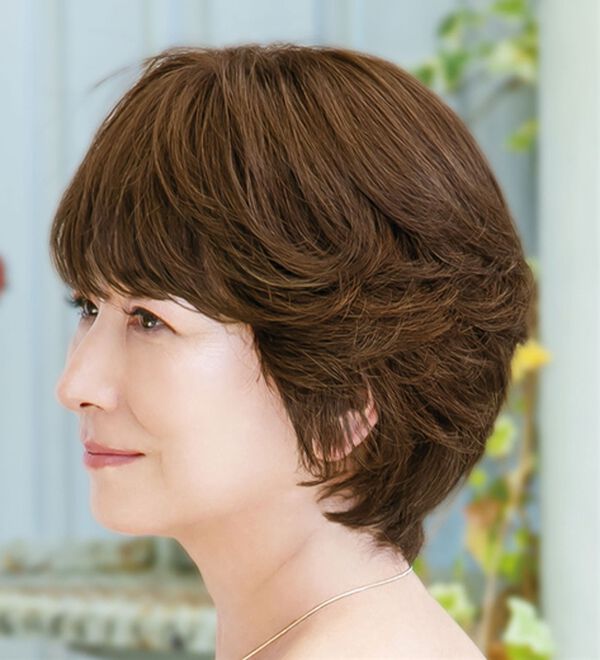 「人毛１００％白髪隠しウィッグセット（ウィッグ・ヘアピース・エクステ）」｜詳細画像