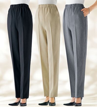 BELLUNA（ベルーナ）の「さらさらサイズ満載パンツ（フルレングスパンツ）」