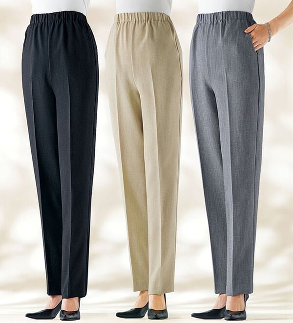 BELLUNA（ベルーナ）の「さらさらサイズ満載パンツ（フルレングスパンツ）」｜詳細画像