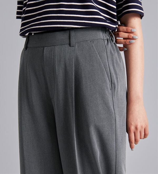 BELLUNA（ベルーナ）の「サマ見え！美脚タック使いワイドパンツ（ワイドパンツ・ガウチョ）」｜詳細画像