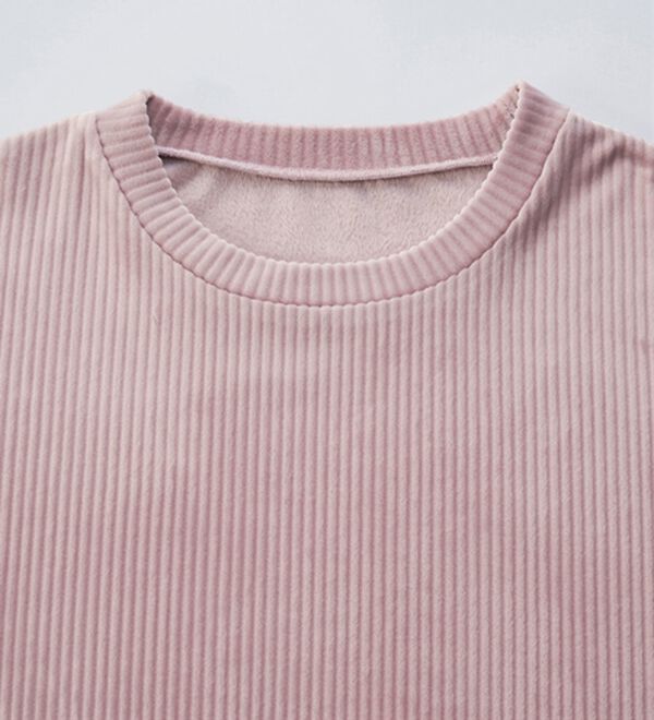 YU'NOW（ユナウ）の「【上下２点セット】ベロアリボンルームウェア（パジャマ・ルームウェア）」｜詳細画像