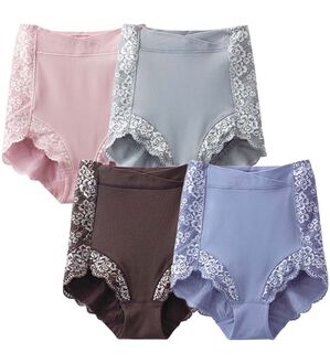 サザエ　ガードル4枚 4色組】はみ肉防止ショーツガードル - ベルーナ【公式】