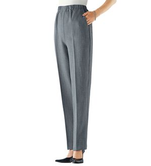 BELLUNA（ベルーナ）の「さらさらサイズ満載パンツ（フルレングスパンツ）」｜グレー