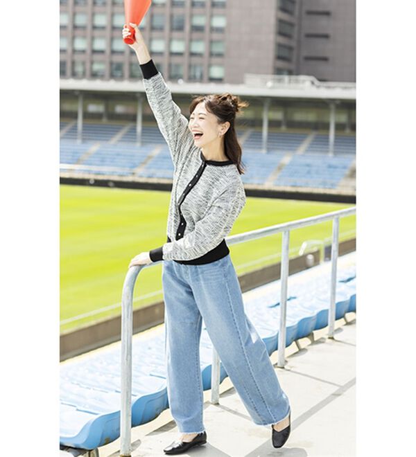 BELLUNA（ベルーナ）の「ツイード見えカーディガン（その他カーディガン）」｜詳細画像