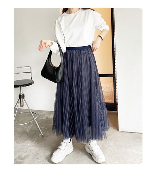 GeeRA（ジーラ）の「フレアーチュールロングスカート（ロングスカート）」｜詳細画像