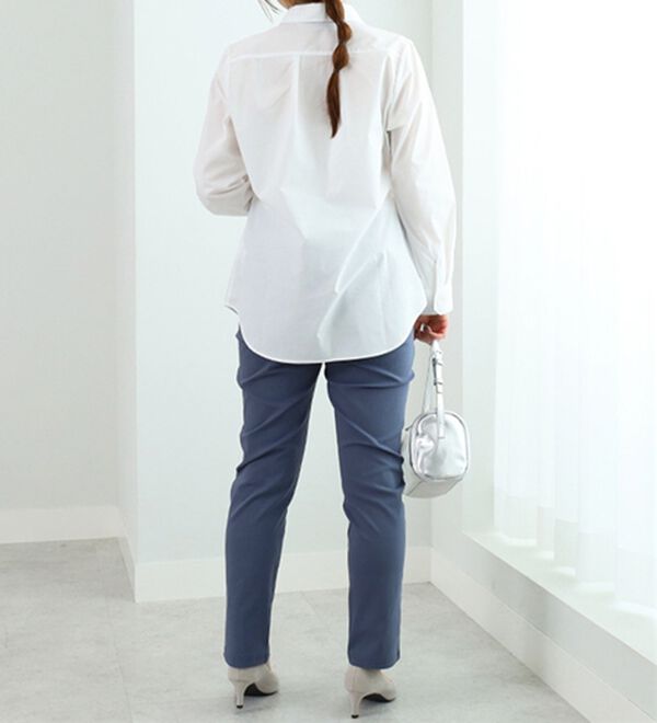 BELLUNA（ベルーナ）の「チノ見えストレッチ素材スリムパンツ（フルレングスパンツ）」｜詳細画像