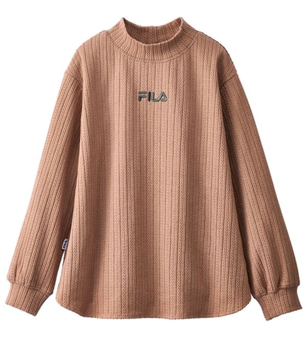 BELLUNA（ベルーナ）の「＜ＦＩＬＡ＞ケーブル柄ジャカード素材配色使いプルオーバー（カットソー）」｜詳細画像