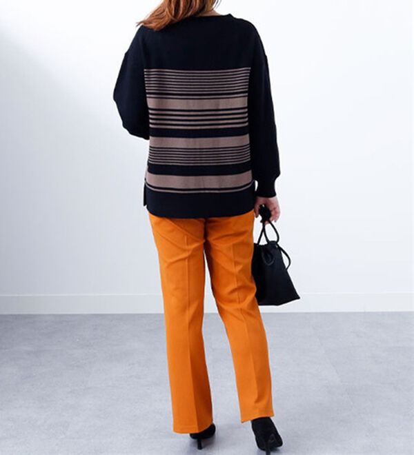 BELLUNA（ベルーナ）の「ランダムボーダーニットプルオーバー（ニット・セーター）」｜詳細画像