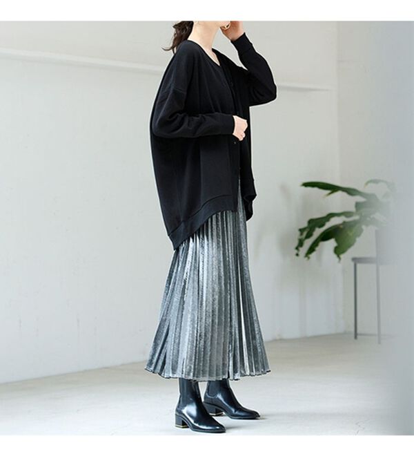 RANAN（ラナン）の「シャイニープリーツスカート（ロングスカート）」｜詳細画像