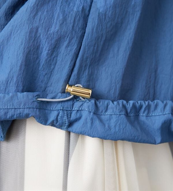 BELLUNA（ベルーナ）の「シアー素材ギャザーデザインブルゾン（ブルゾン）」｜詳細画像