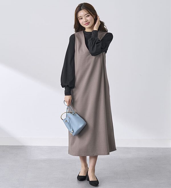 BELLUNA（ベルーナ）の「艶やかコットン１００％プルオーバー（カットソー）」｜詳細画像