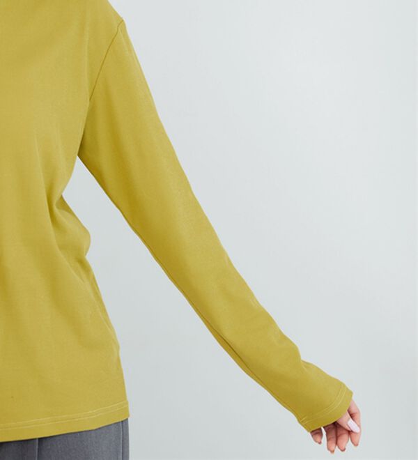 BELLUNA（ベルーナ）の「素肌想いの綿１００％シアープルオーバー（カットソー）」｜詳細画像