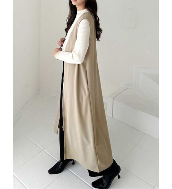 GeeRA（ジーラ）の「３ＷＡＹジップデザインジレワンピース（ジレ）」｜詳細画像