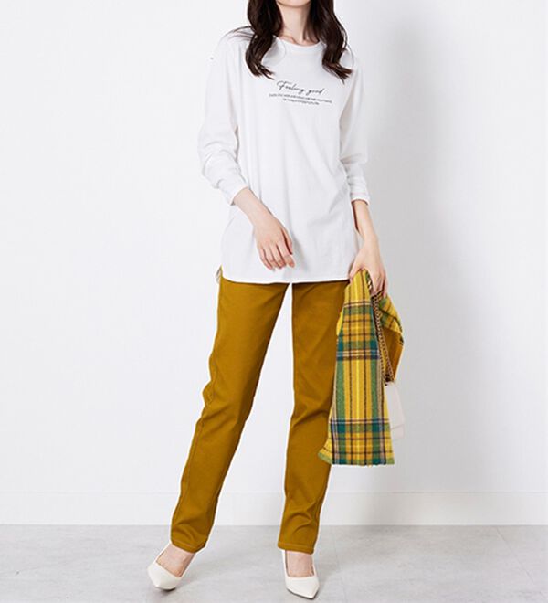 BELLUNA（ベルーナ）の「綿１００％ロゴデザインプルオーバー（カットソー）」｜詳細画像