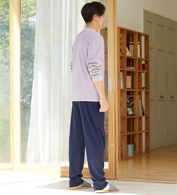 「【３本組】肌に優しい綿１００％なめらかスムースパンツ（メンズルームウェア）」｜詳細画像