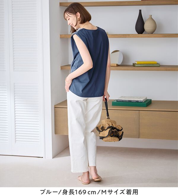 Viola e Viola（ヴィオラ エ ヴィオラ）の「【接触冷感】脇を見せたくない人のためのタンクトップ（タンクトップ・キャミソール）」｜詳細画像