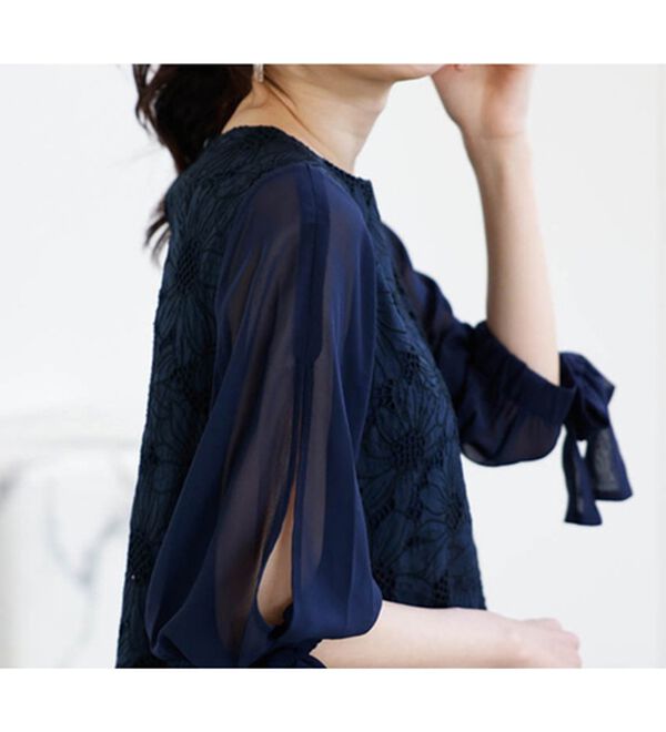 RANAN（ラナン）の「袖デザインレースワンピース（その他ワンピース）」｜詳細画像