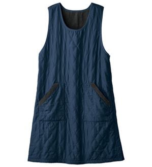 LAVIENNE（ラヴィエンヌ）の「裏フリースあったかキルトエプロン（エプロン）」｜ネイビー