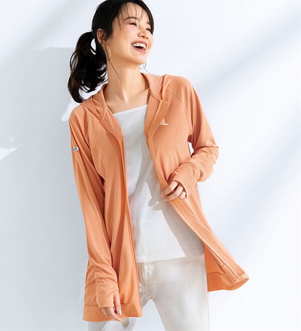 BELLUNA（ベルーナ）の「＜ＳＥＡ　ＢＲＥＥＺＥ＞ＵＶ対策！ひんやりラッシュガード（パーカー）」｜詳細画像