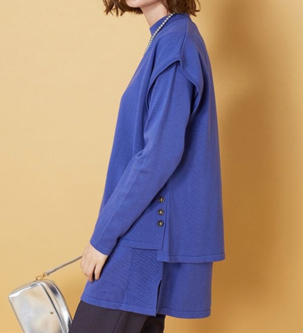 BELLUNA（ベルーナ）の「ベスト付ニットチュニックアンサンブル（アンサンブル）」｜詳細画像